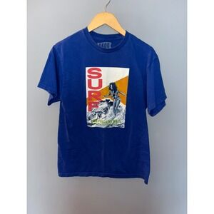 AKOO Surf Graphic T‎ Shirt Blue Live Full Live Well Mens Medium M